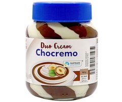 Упаковка Шоколадно-горіхова паста Duo Cream Chocremo 750 г х 8 шт.