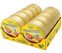 Набір Льодяники зі смаком лимон-апельсин Woogie Fine Drops Zitronen & Orangen 175 г х 10 шт