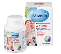 Набір Вітаміни DM Mivolis A-Z Komplett 100 шт х 5 шт