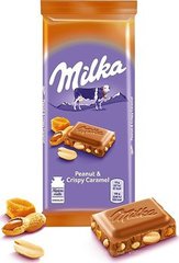 Шоколад Milka з арахісом і карамеллю 100 г