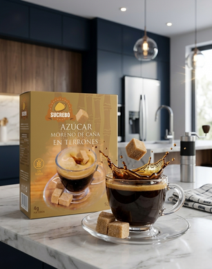 Цукор тростинний коричневий Sucreb&oacute; у кубиках (рафінад) 500 г (Іспанія)