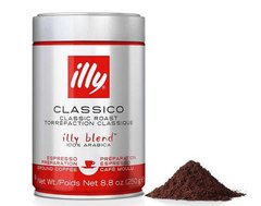 Кава мелена Illy Classico Espresso 250 гр ж/б