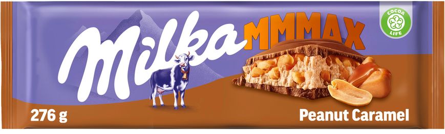 Шоколад Milka з арахісом і карамеллю 276 г