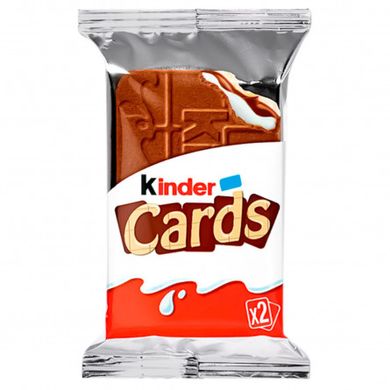 Набір Печиво Kinder Cards 3 упаковки по 2 шт. 76 г х 15 шт
