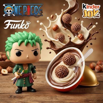 Набір шоколадне яйце Kinder Joy Funko One Piece 20г х 12 шт &mdash; Кіндер Джой Ван Піс з колекційною іграшкою Аніме