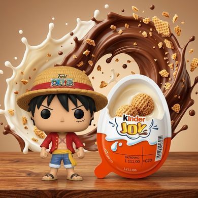 Набір шоколадне яйце Kinder Joy Funko One Piece 20г х 12 шт &mdash; Кіндер Джой Ван Піс з колекційною іграшкою Аніме