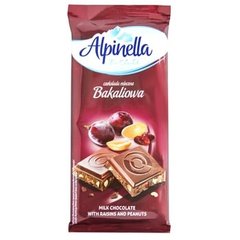 Набір Шоколад ALPINELLA горіх з сухофруктами 90 г х 10 шт