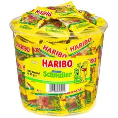 Жувальні цукерки Haribo Kinder Schnuller відро 100 міні пачок 1кг
