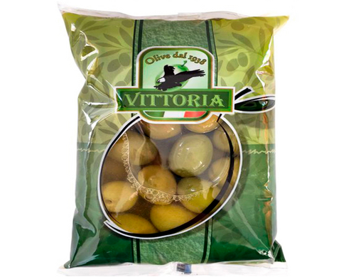 Оливки зелені з кісточкою Vittoria Giganti 450 г