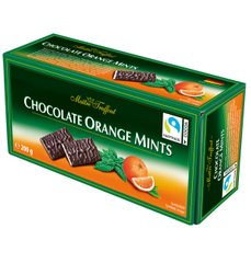 Шоколадні пластинки з м'ятно-апельсиновою начинкою 200 г
