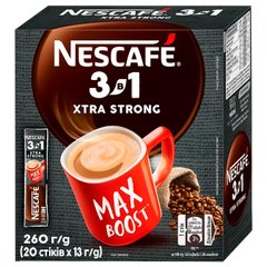 Кава розчинна Nescafe 3в1 Extra Strong 20 стіків