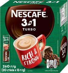 Кава розчинна Nescafe 3в1 Turbo 20 стіків