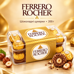 Подарунковий набір цукерок Ferrero Rocher 200 г (16 шт)
