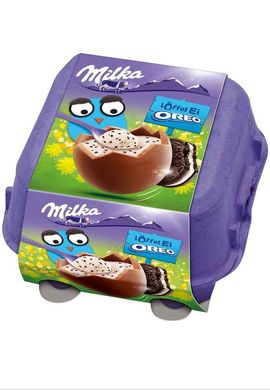 Шоколадні яйця Milka лоток 4 шт