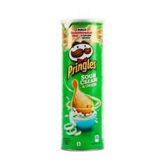 Набір Чіпси Pringles сметана та цибуля 165 g х 19 шт