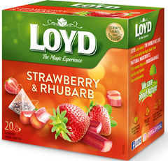 Набір Чай фруктовий LOYD полуниця-ревінь 40г х 10 шт