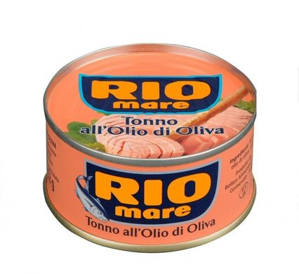 Упаковка Тунець Rio Mare в оливковій олії 80 г х 9 шт