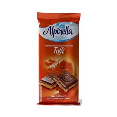 Набір Шоколад ALPINELLA карамель (toffi) 100 г х 10 шт
