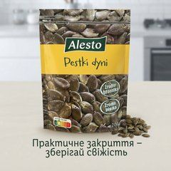 Насіння гарбуза очищене Alesto Pestki dyni 200 г Гарбузове насіння Alesto &mdash; корисний суперфуд