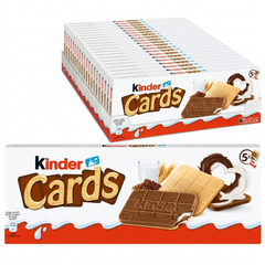 Набір Печиво Kinder Cards 5 упаковок по 2 шт. 128 г х 10 шт