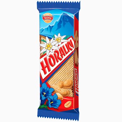 Вафлі Horalky з арахісом та шоколадом 50 г
