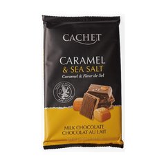 Шоколад Cachet молочний з карамеллю та сіллю 300 г