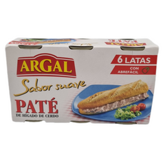 Упаковка Паштет Argal із свинячої печінки 83 г 6 шт