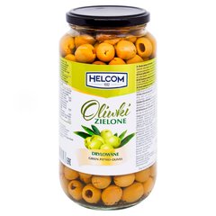 Оливки Helcom зелені без кісточки 900г