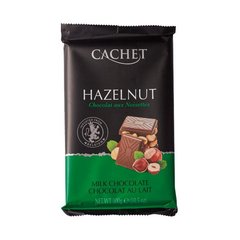 Шоколад Cachet молочний з лісовим горіхом 300 г