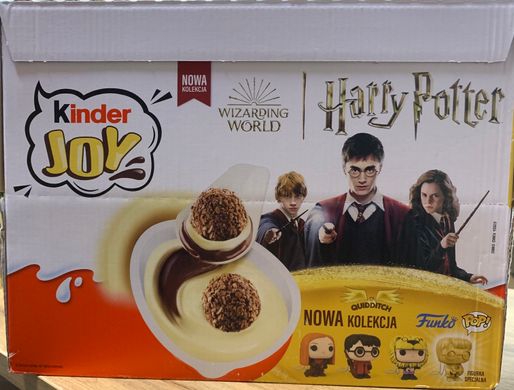 Упаковка Яйце Kinder Joy з іграшкою Harry Potter Quidditch 72 шт