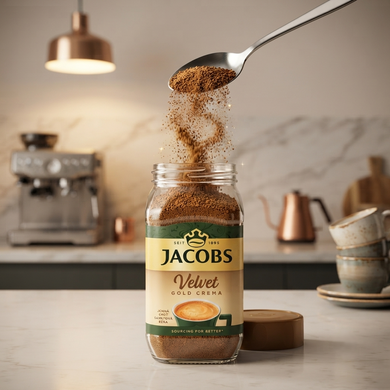 Кава розчинна Jacobs Velvet Gold Crema сублімована 180 г