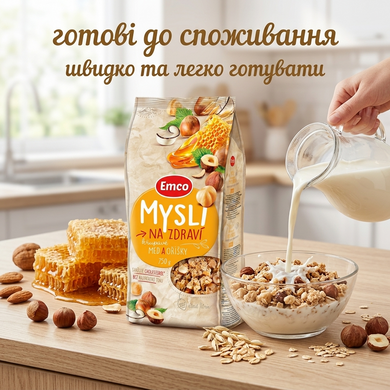 Набір Мюслі Emco з медом та горіхами 750 г х 6 шт