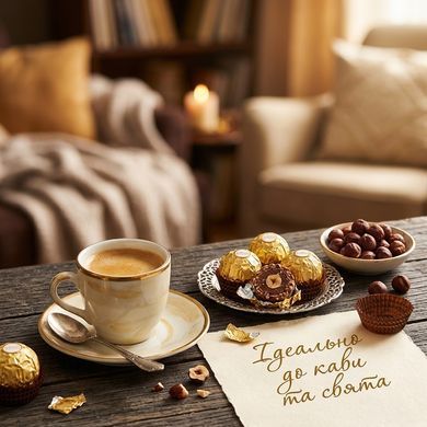 Подарунковий набір цукерок Ferrero Rocher 100 г (8 шт)